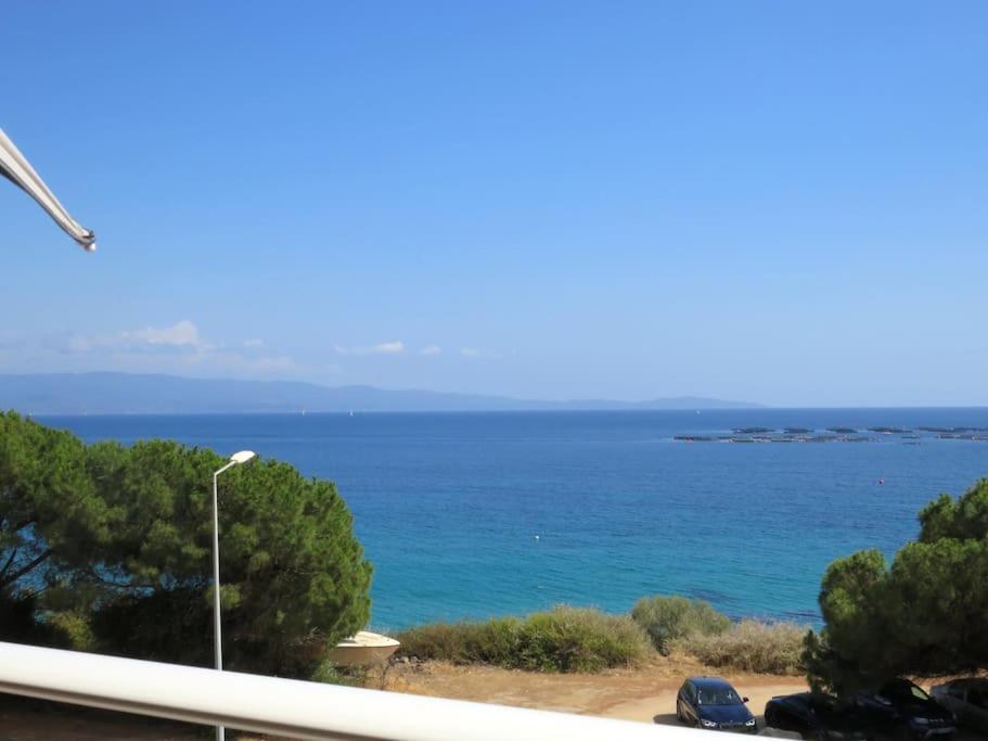 Bel App T2 En Bord De Mer Vue Sanquinaires Piscine Ajaccio  Esterno foto